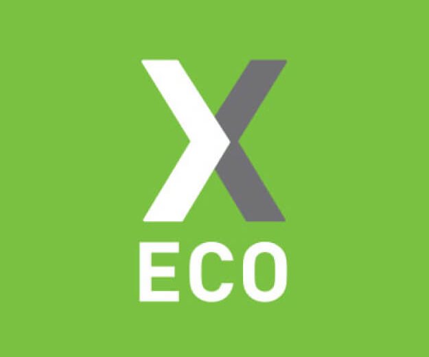 X-ECO recycled aluminium logo